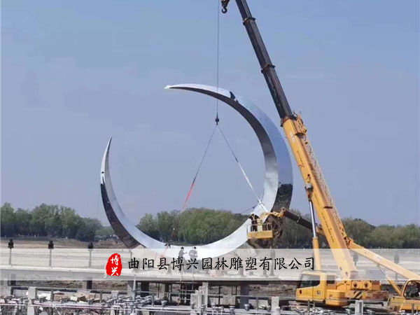 不銹鋼廣場(chǎng)雕塑 (2)
