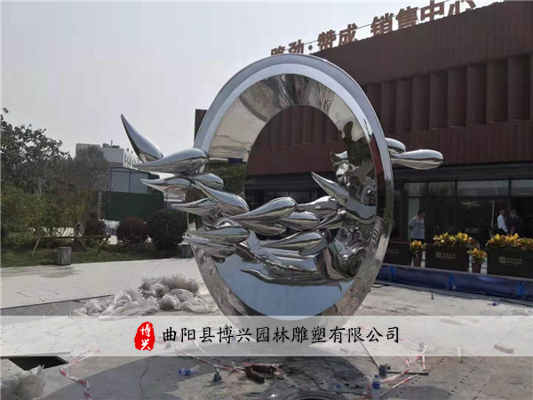 不銹鋼廣場(chǎng)雕塑 (4)